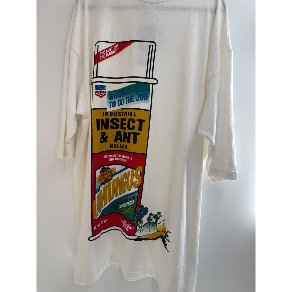VTG 90s UMUNGUS Insect & Ant Killer Graphic Tee NWT USA Baggy Streetwear XXL+